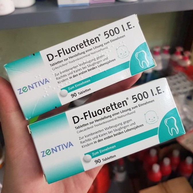 DFluoretten 500 IE của Đức Bổ sung vitamin D3 cho trẻ nhỏ