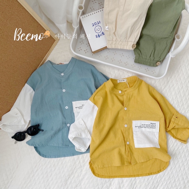 Set sơ mi xuất Hàn bé trai