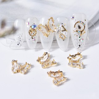 CẶP Bướm Đá Pha lê 9D Đính Móng GS24
