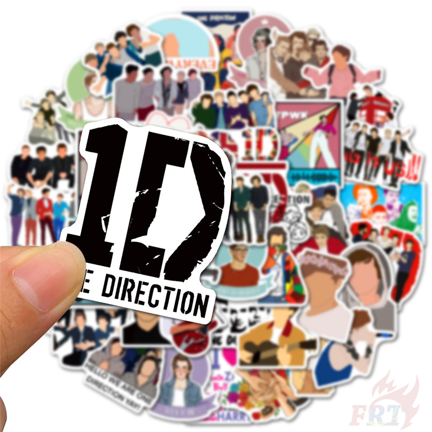 ❉ One Direction 1D - Series 02 Pop Music Band Stickers ❉ 50Pcs/Set Louis Tomlinson Harry Edward Styles Liam Payne Niall James Horan DIY Fashion Mixed Doodle Decals Stickers