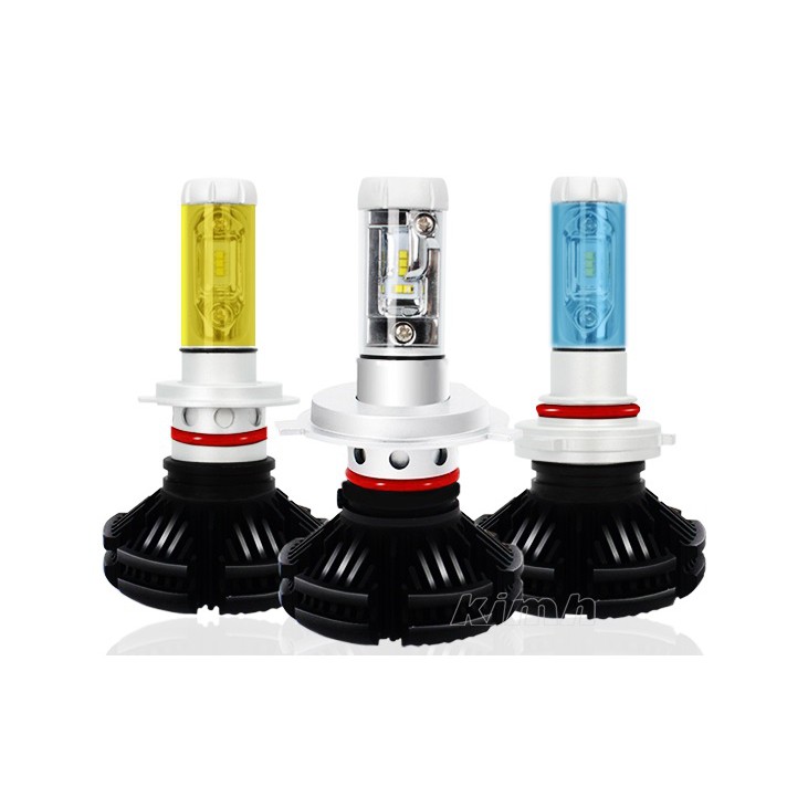 Đèn Pha Ôtô X3 LED chân H3 - H4 - H7 - HB3 - HB4 - H11 - HS1(Xe máy) (9V → 32V/50W)