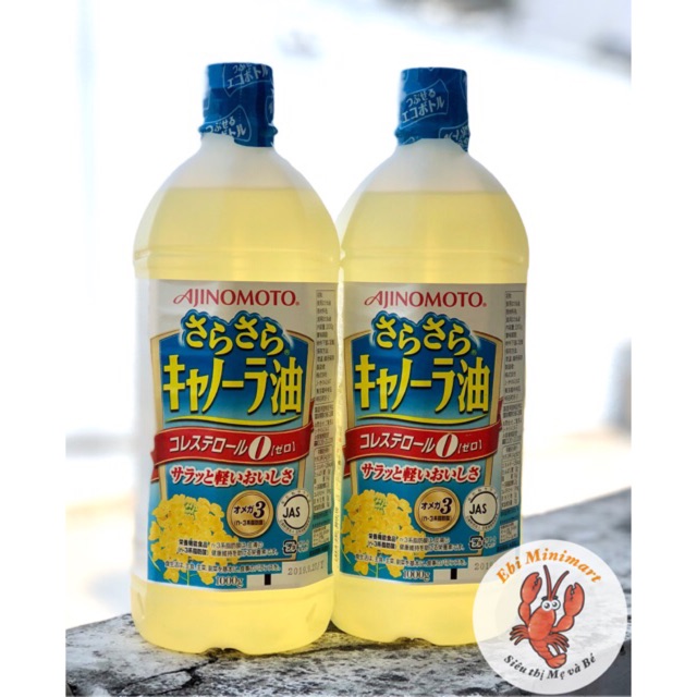 Dầu ăn hoa cải Ajinomoto 1000g