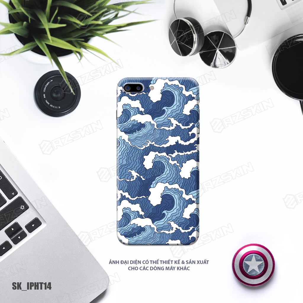 Miếng Dán Skin Hình Họa Tiết Full Lưng Viền Cho IPhone 7 - 14 Pro Max |SK_IPHT14| Chất Liệu Chính Hãng, Bền màu, Dễ Dán
