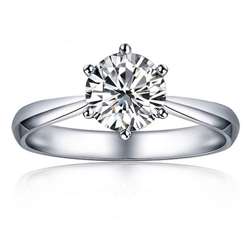 Nhẫn mạ bạc 925 đính đá lấp lánh R366 thời trang dành cho nữ