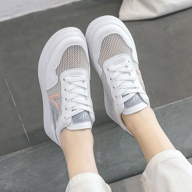 Giày Nữ, Giày Sneaker Nữ G15 Màu Trắng Hot 2021 Phong Cách Hàn Quốc Đi Học Đi Chơi | BigBuy360 - bigbuy360.vn