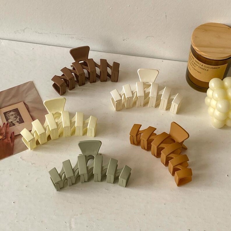 Kẹp Tóc Càng Cua Vintage Cỡ Lớn Phong Cách Hàn Quốc
