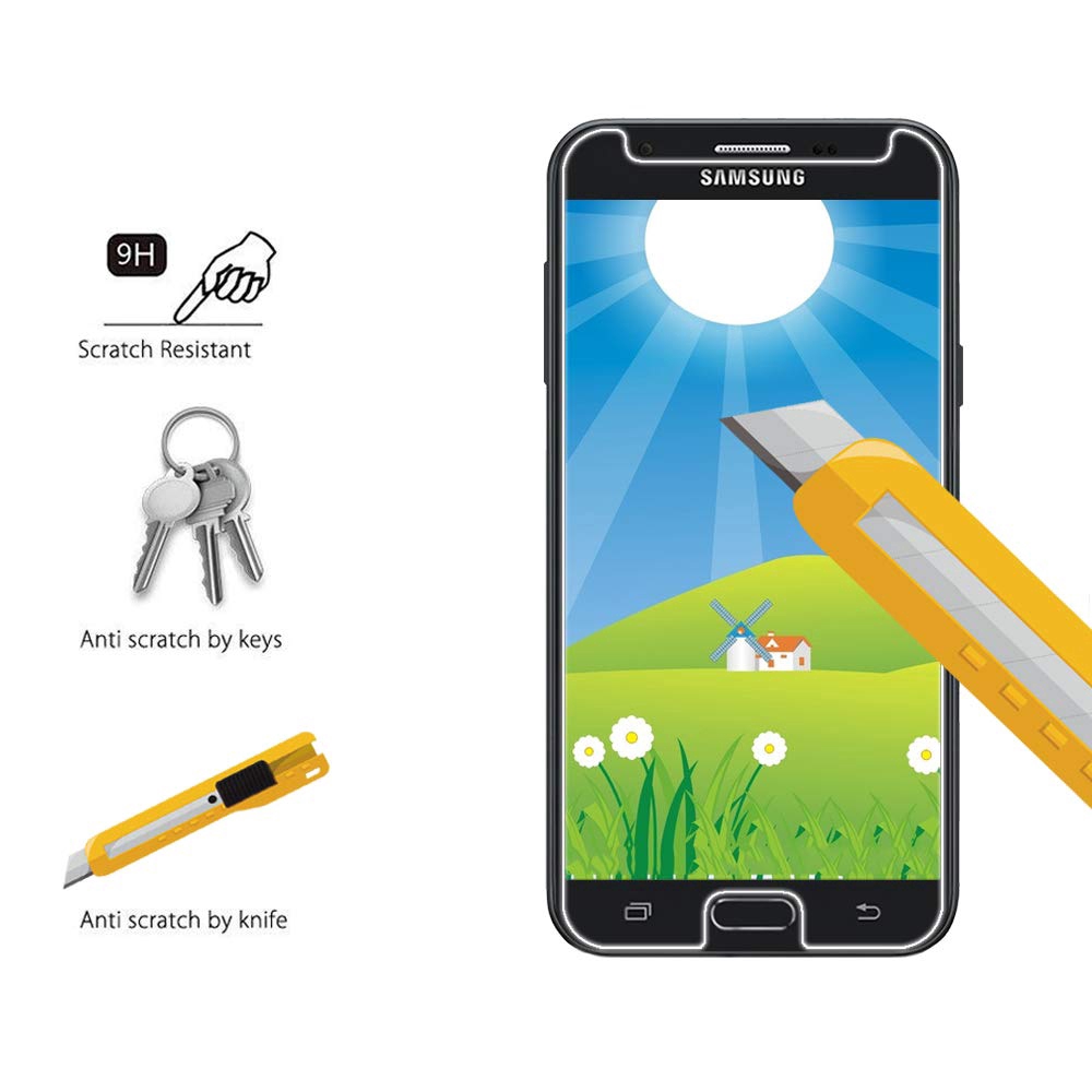 Kính cường lực bảo vệ toàn màn hình cho Samsung Galaxy ss S7 S6 J7 J5 J2 Prime A8 J3 J1 A9 Pro A3 A5 A7 A9 Note 5 6