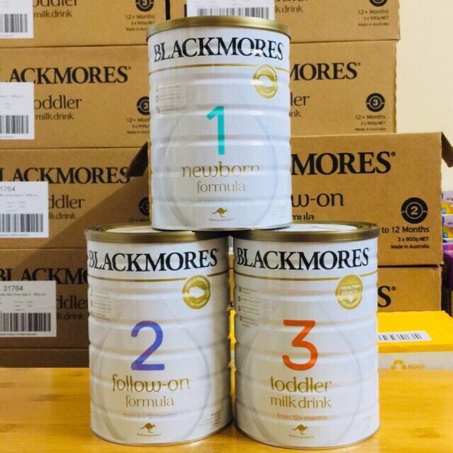 Sữa BLACKMORES 900gr đủ 3 số 1,2,3 ÚC