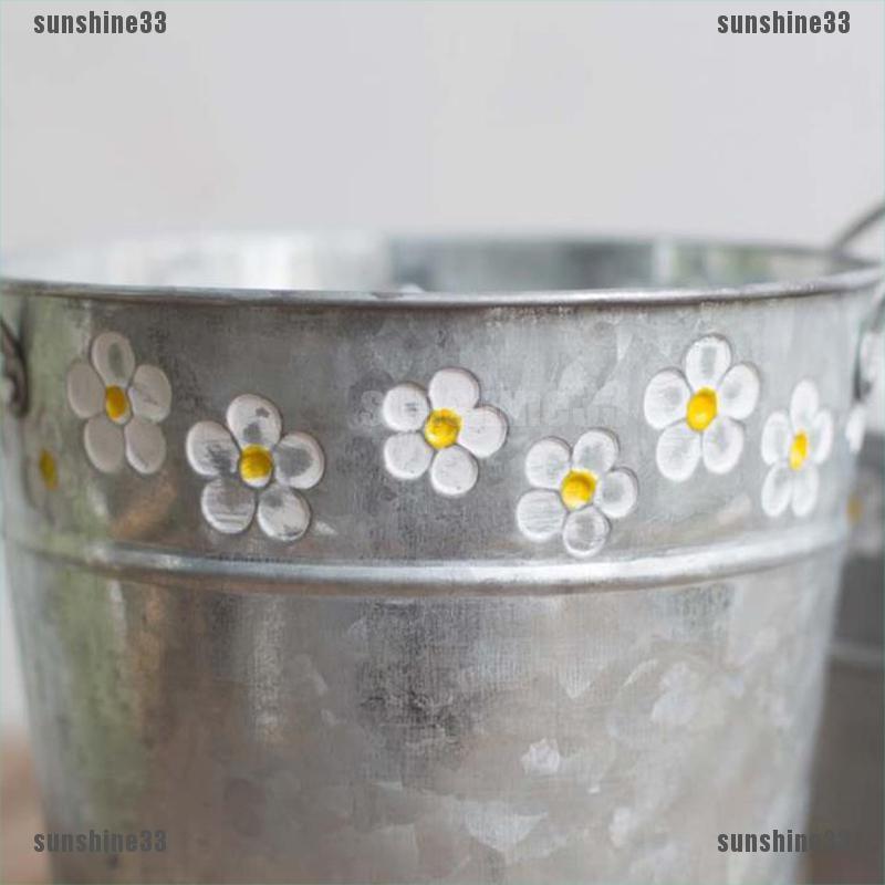 Chậu Hoa Bằng Sắt Để Bàn Phong Cách Vintage 33