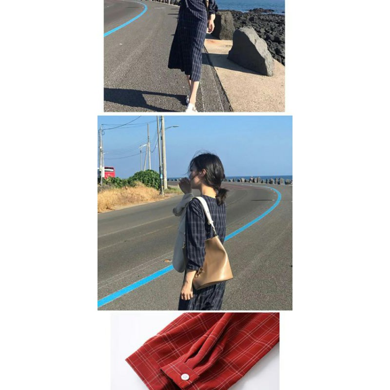 VÁY KẺ CARO SIÊU SANG