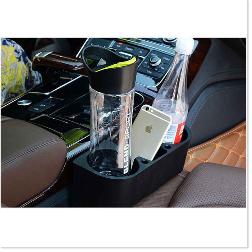 Phụ kiện đựng nước xe hơi  💯 GIÁ VỐN Ngăn đựng chai nước, điện thoại tiện lợi trên ô tô 7451