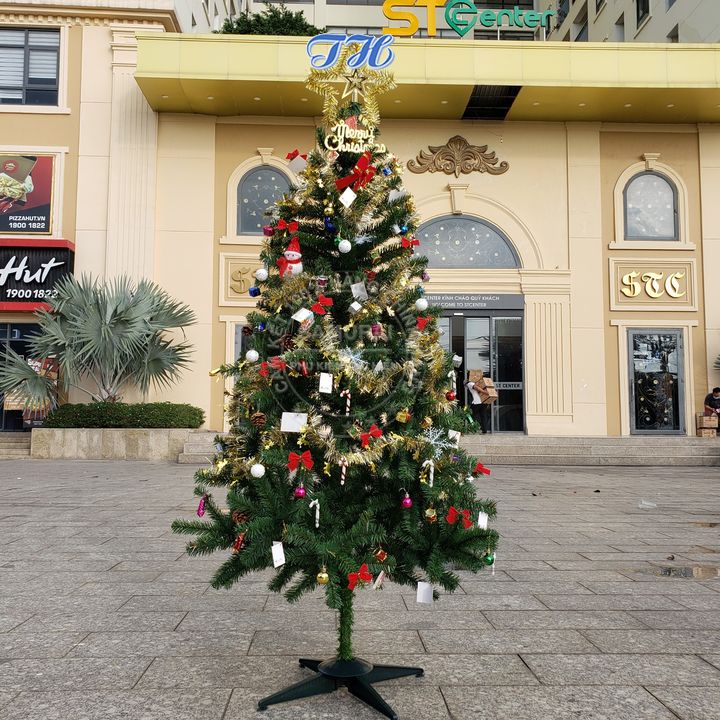 HỎA TỐC HCM Cây thông noel 1m5 , 1m8 trang trí giáng sinh Full phụ kiện trang trí