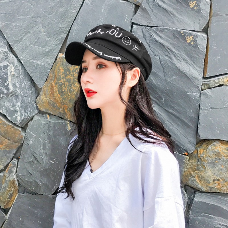 Mũ nồi beret màu xanh navy phong cách thời trang cổ điển cho nữ