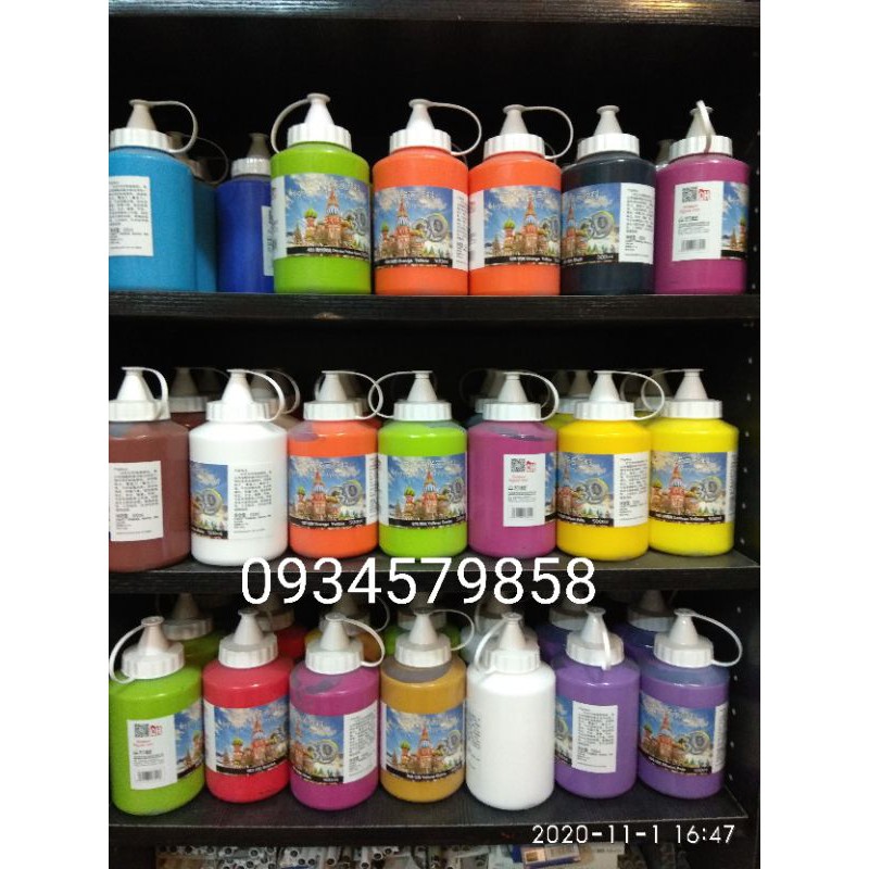 màu vẽ ACRYLIC 3d 500ml