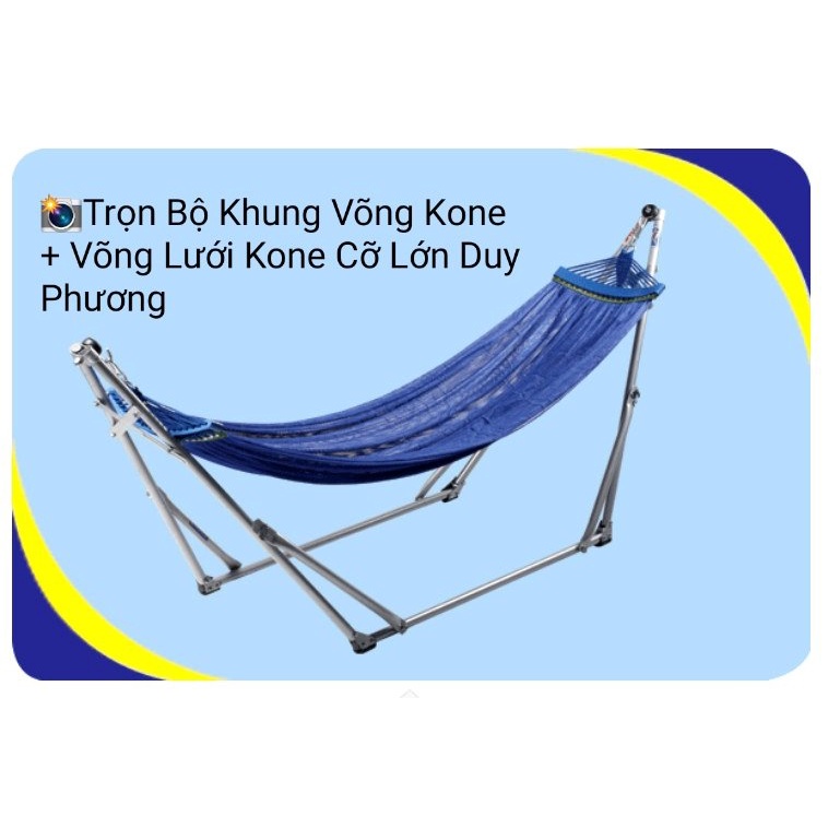 [GIÁ HỦY DIỆT]⭐Khung võng sắt Kone sơn tĩnh điện Duy Phương cao cấp, combo khung võng kèm võng lưới giá tốt hàng loại 1