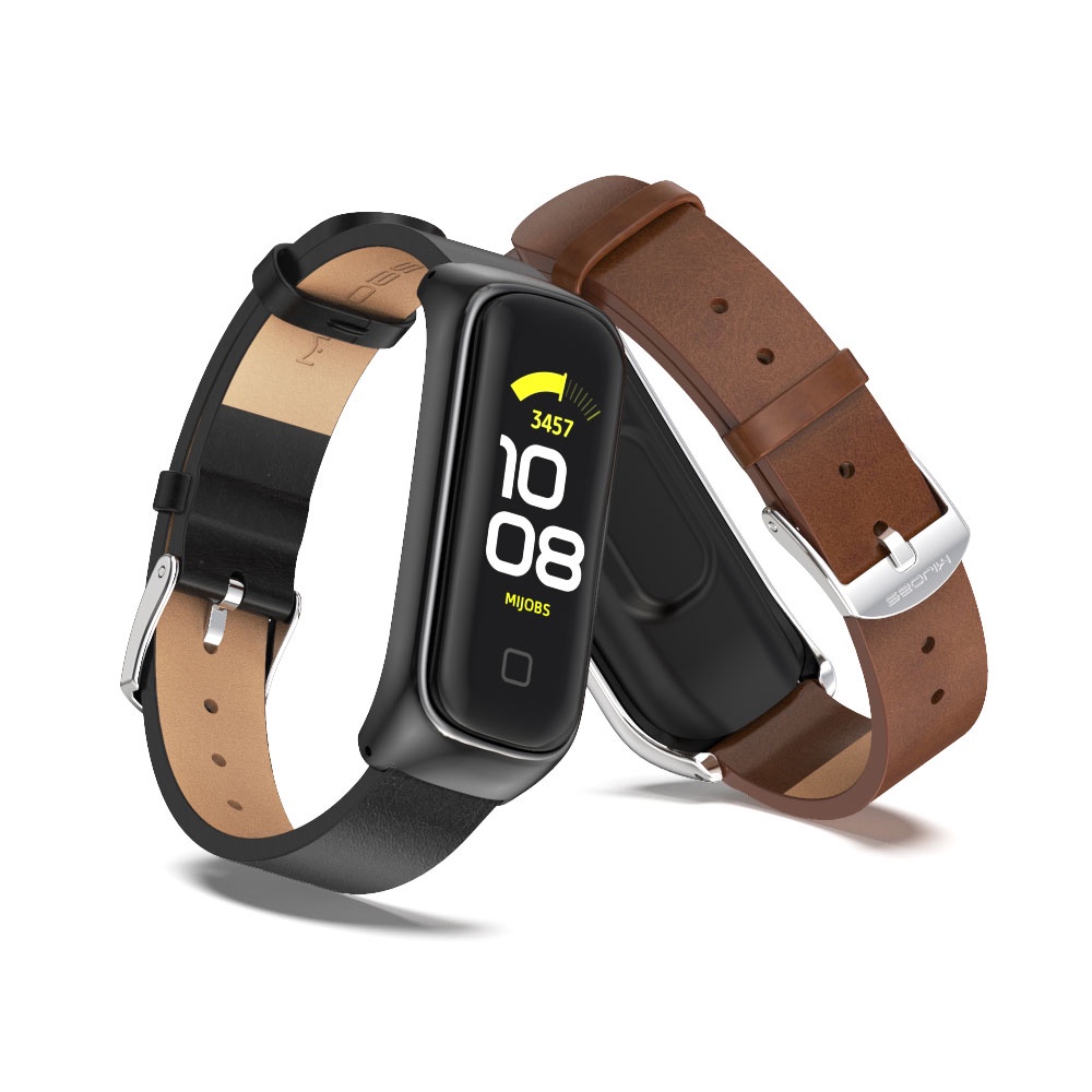 Dây Đeo Tay Bằng Da PU 9 Màu Cho Đồng Hồ Thông Minh Samsung Galaxy Fit 2 Fit2 SM-R220