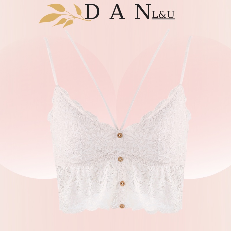 Áo Ngực Ren Đan Dây Trước Ngực Dáng Bralete DAN L&amp;U 9965