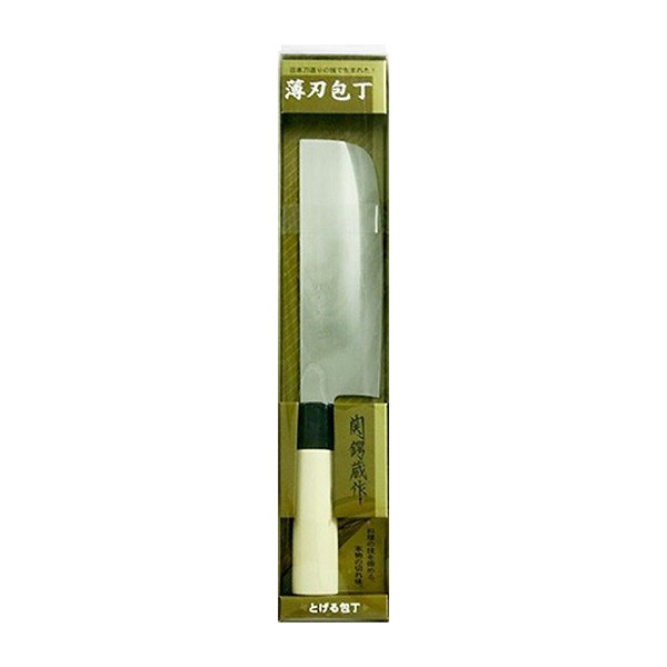 Dao bếp Nakiri  Nhật Bản đầu vuông Tsubazo Made in Japan 29.5cm cao cấp nhập khẩu chính hãng