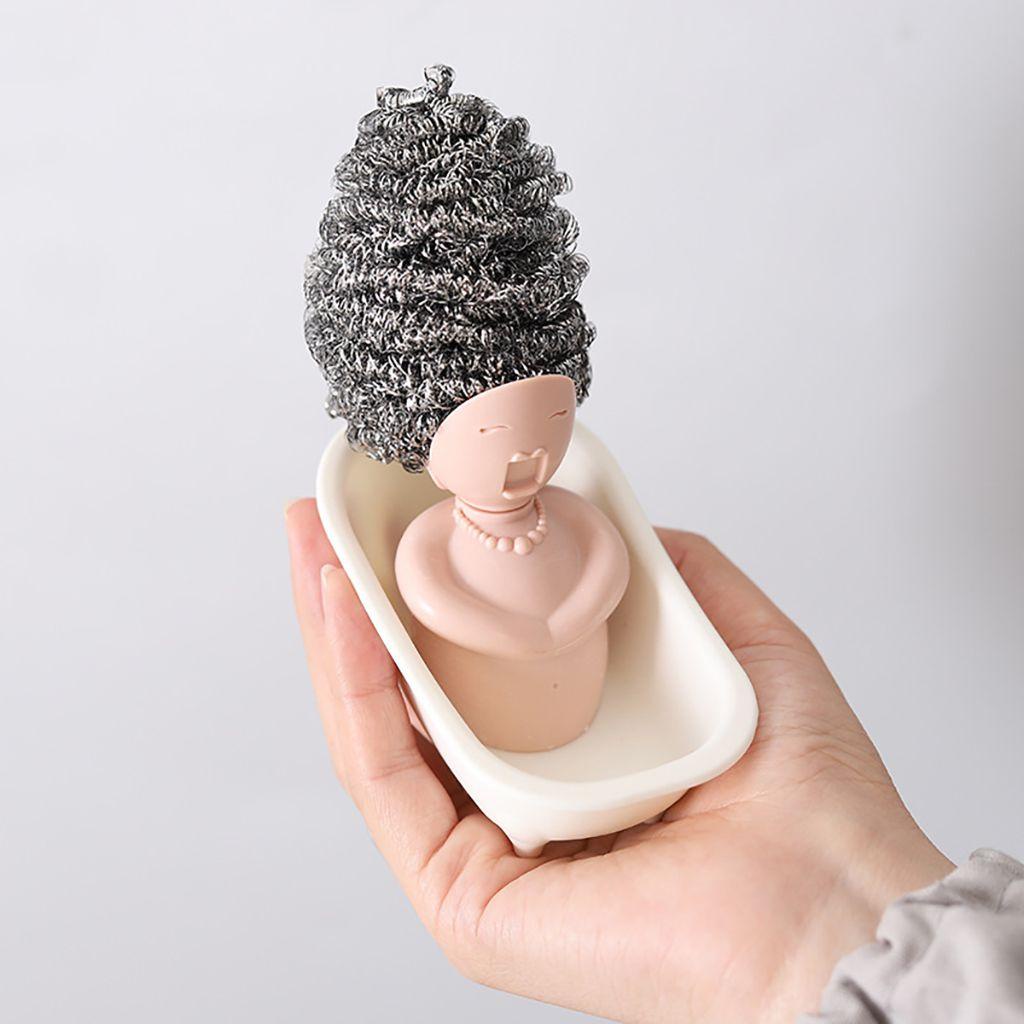 Giá Đỡ Bàn Chải Rửa Chén Hình Bồn Tắm Sáng Tạo Dễ Thương