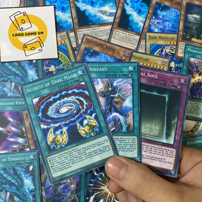 Bài YuGiOh - Bộ 54 lá bài Dark Magician – Platinum Master Duel Deck - Card Game VN