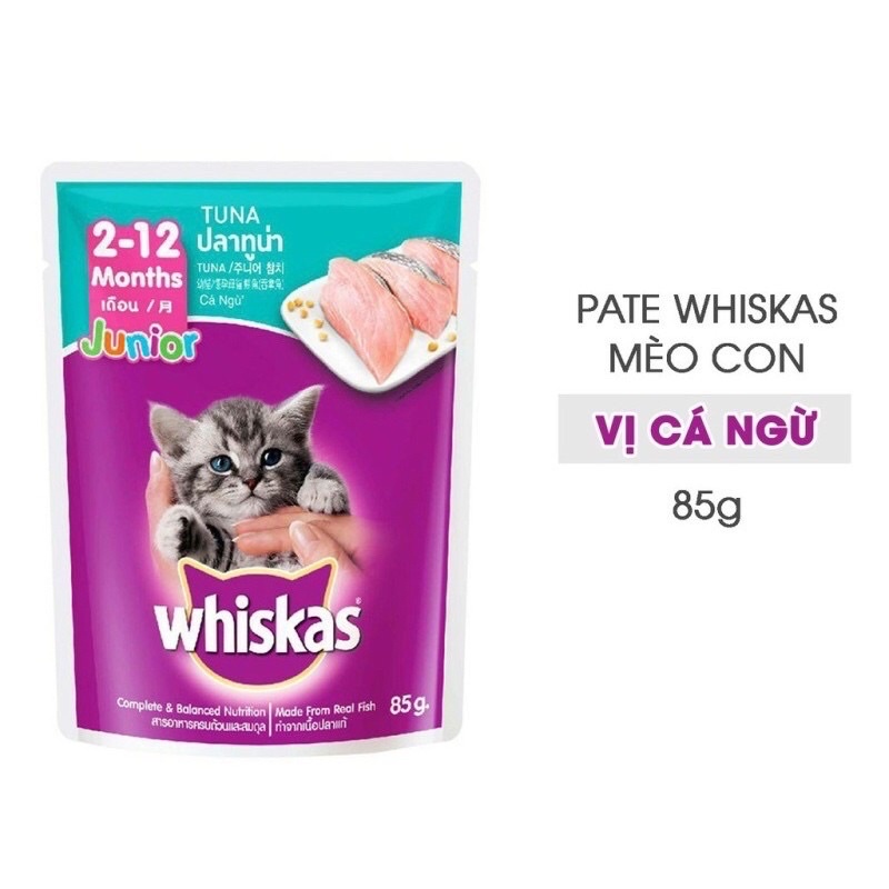 Thức Ăn Pate Cho Mèo  Thức ăn cho mèo pate whiskas