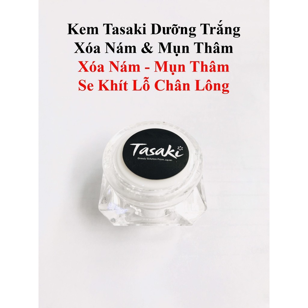 Kem Tasaki Trắng Da Mờ Nám,Thâm,Mụn 25g Tặng sữa rửa mặt gạo 3w hàn quốc