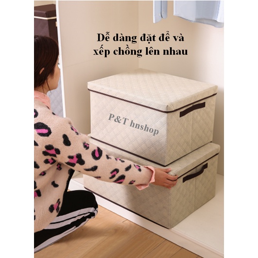 Hộp Vải Đựng Quần Áo KAWAWAKI – Có Thể Giặt Để Làm Sạch Hộp