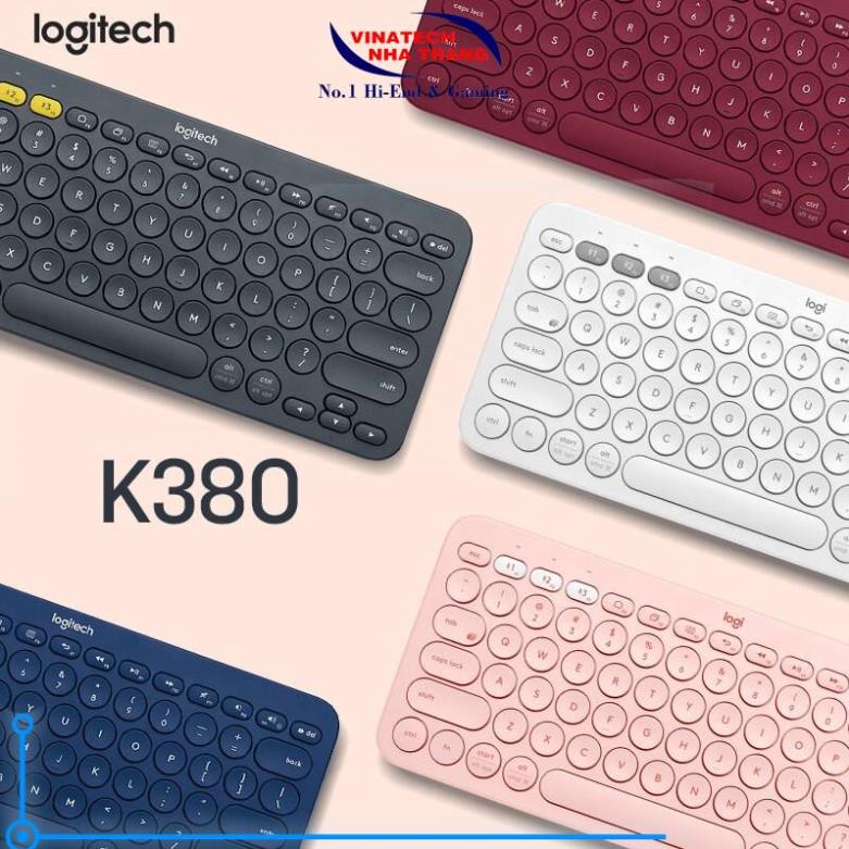 Bàn phím Bluetooth không dây chính hãng LOGITECH k380 cho iphone, Ipad, Macbook, Window, nhỏ gọn dễ sử dụng văn phòng