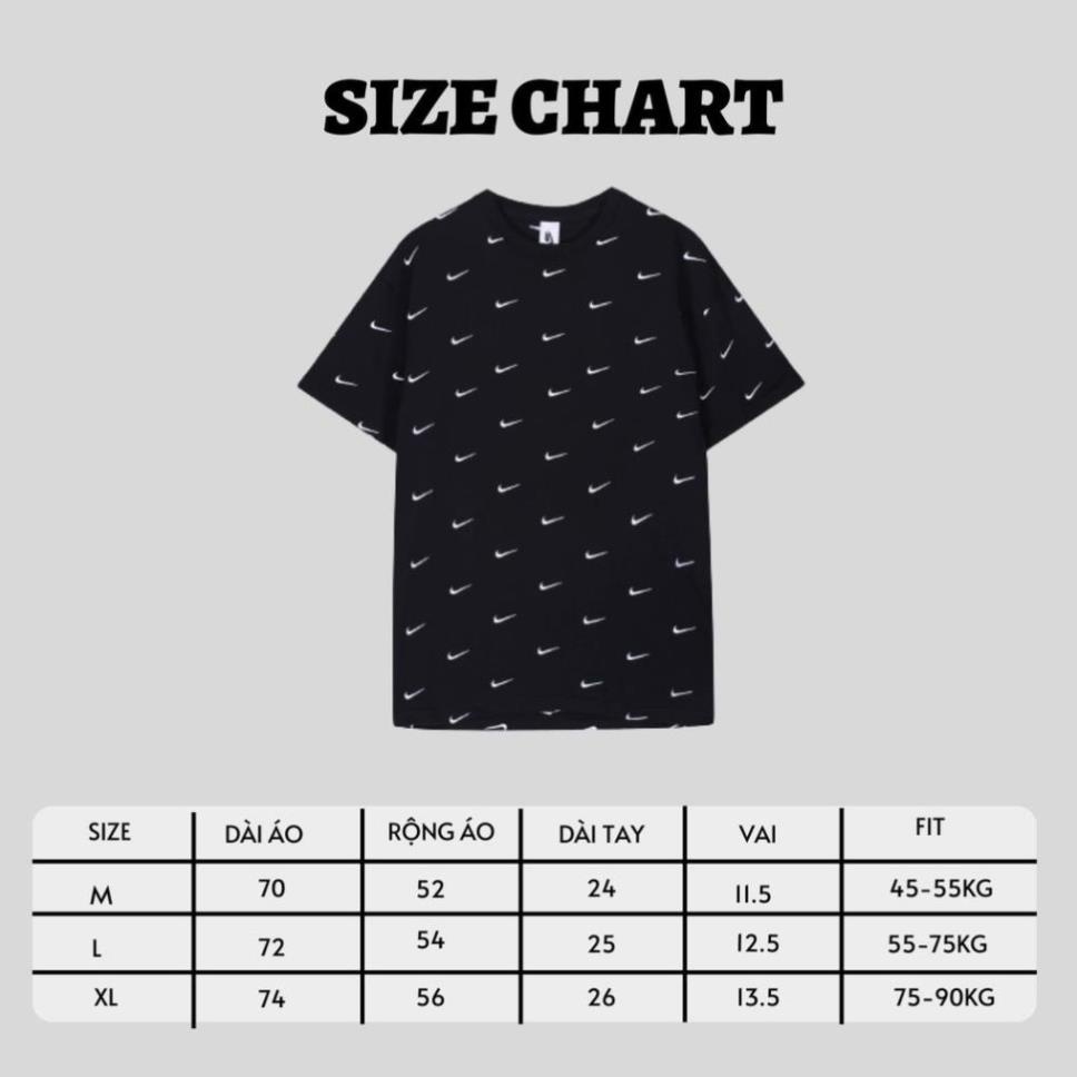 Áo Thun Thêu Nike Thêu Logo Vải Cotton 100% THE LAZ