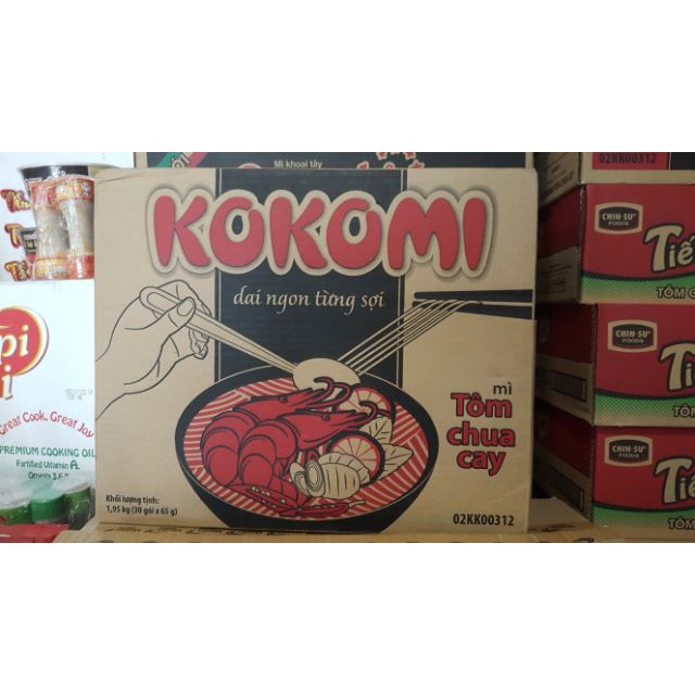 Thùng 30 Gói Mì Kokomi - Tôm Chua Cay