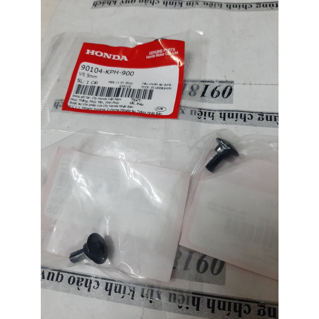 Vít 5mm 90104KPH900 vít bắt yếm đồ nhựa honda 1 vít
