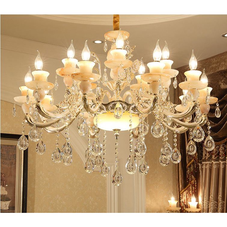 Đèn chùm - đèn trang trí DEMAXIA kiểu dáng sang trọng kèm bóng led nến chuyên dụng
