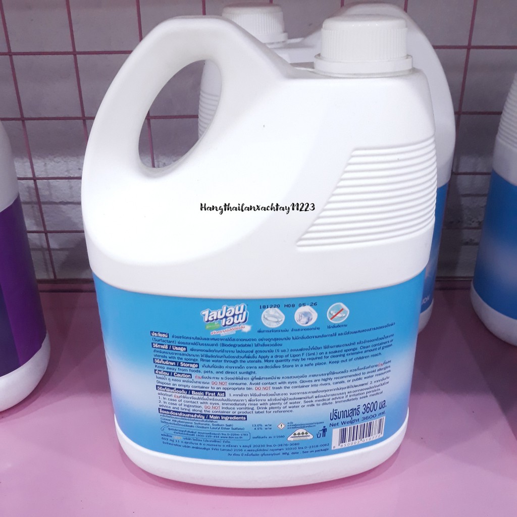 Nước rửa chén, Nước rửa bát Thái Lan 3600ml chuẩn Thái