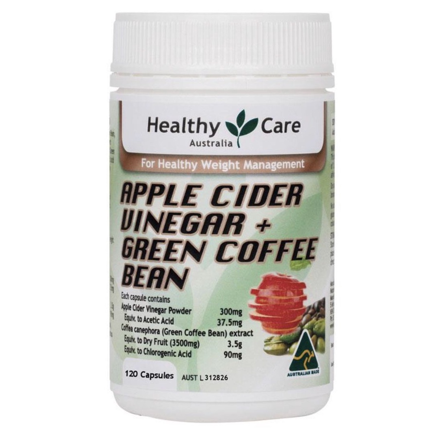 HC Apple cider vinegar & green coffee bean | viên uống giảm cân từ giấm táo & hạt café