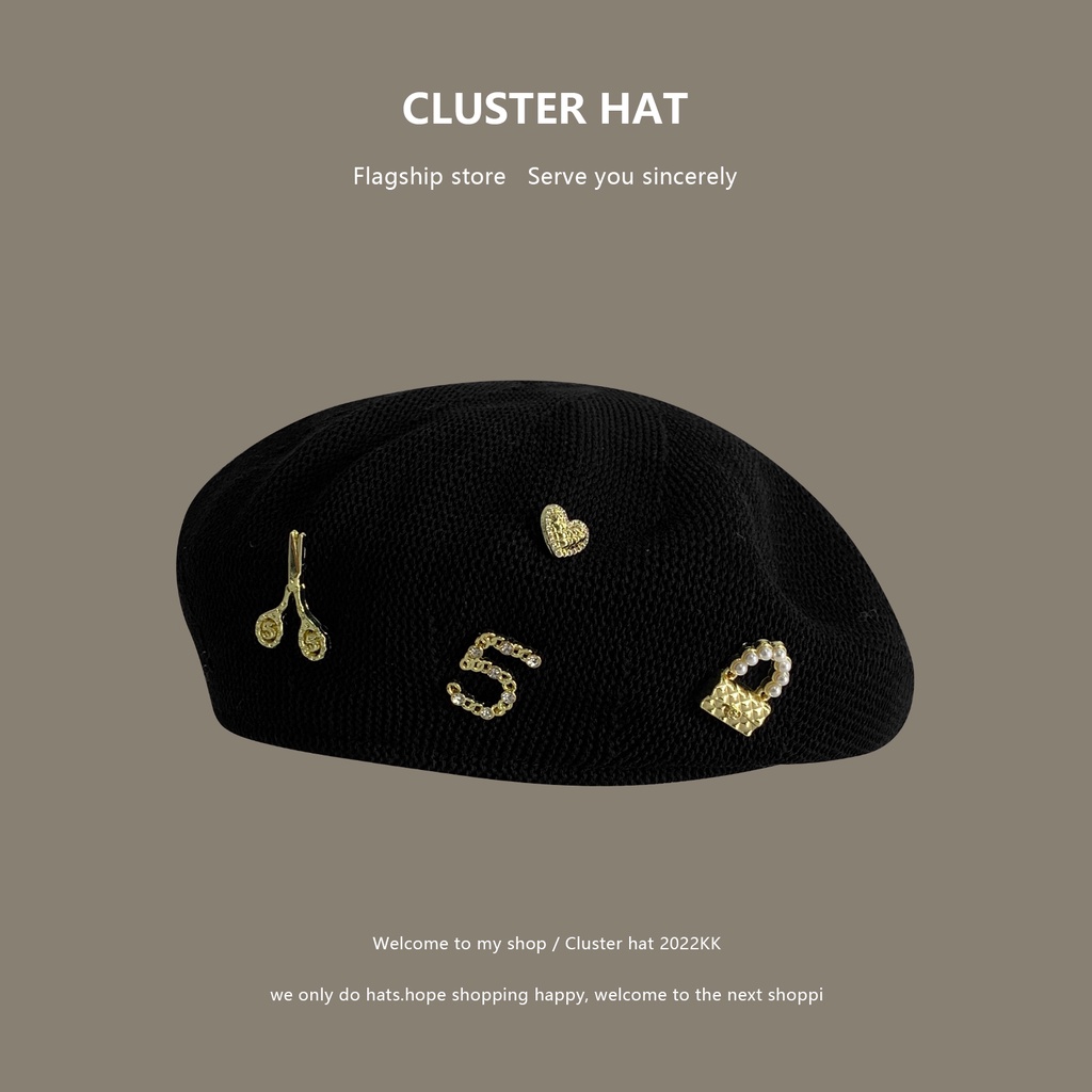 Mũ Beret Mỏng Thoáng Khí Phong Cách Nhật Bản Cho Nữ