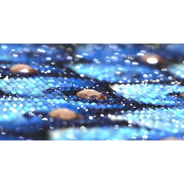 Bộ Tranh Đính Đá 5D Tự Làm Hình Voi Và Em Bé 100%