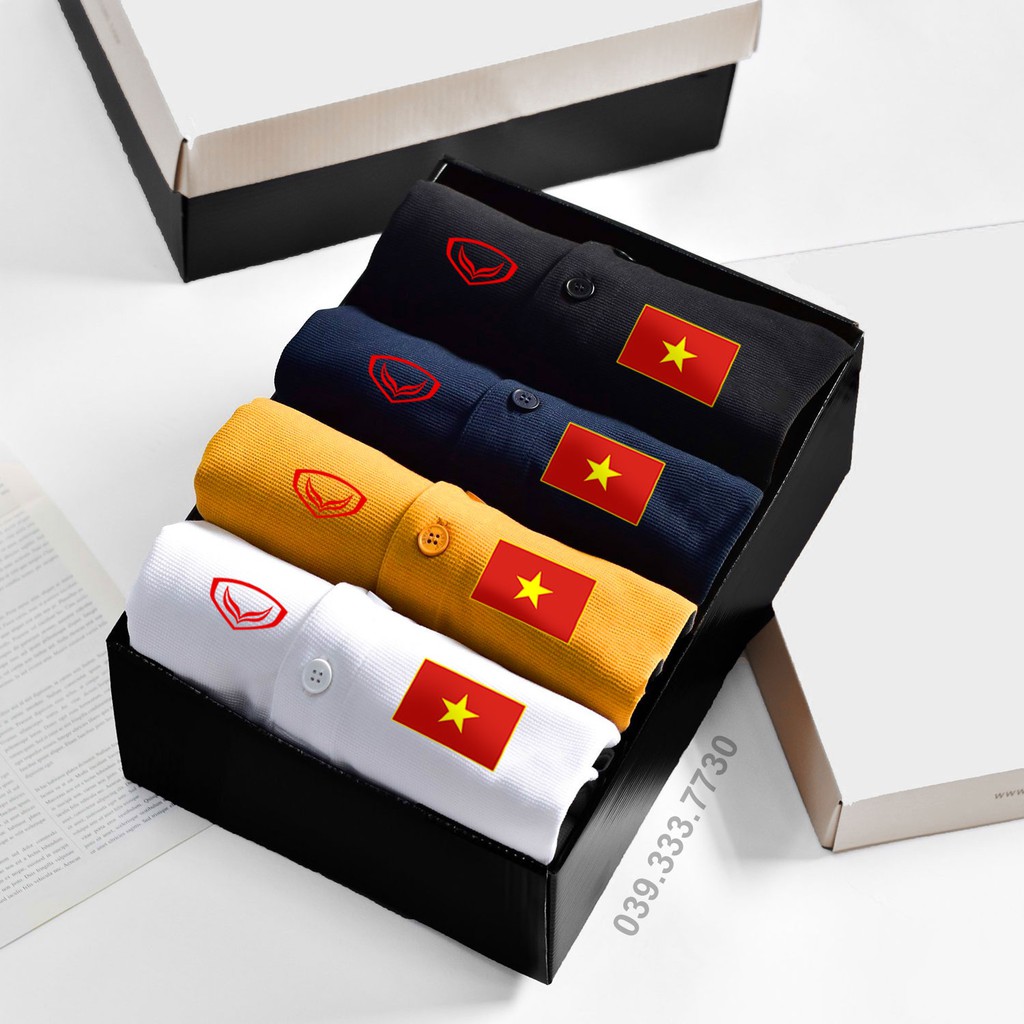 Áo Thun Polo có cổ ĐỘI TUYỂN VIỆT NAM Cao Cấp, cotton thấm hút mồ hôi, vải xịn không bông xù trẻ trung sang trọng GUCATI