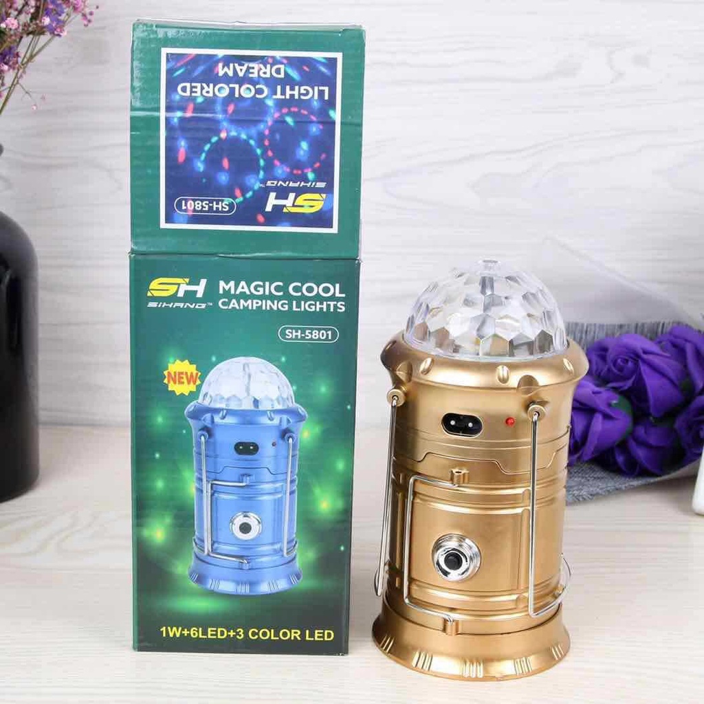 Đèn bão 3 trong 1 tích hợp đèn soi, đèn vũ trường