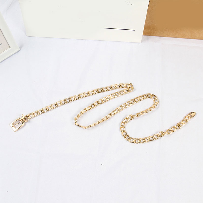 Dây nịt kim loại phong cách retro đơn giản dễ phối đồ dành cho nữ