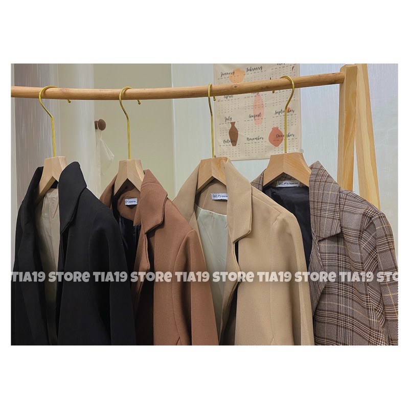Áo blazer 2 lớp ulzzang Tia19 . Áo khoác vest dáng dài hàn ( Ảnh thật) | BigBuy360 - bigbuy360.vn