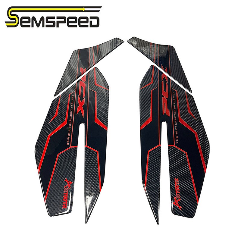Miếng dán gác chân xe máy SEMSPEED cho Honda PCX 160 125 PCX160 2021-2023