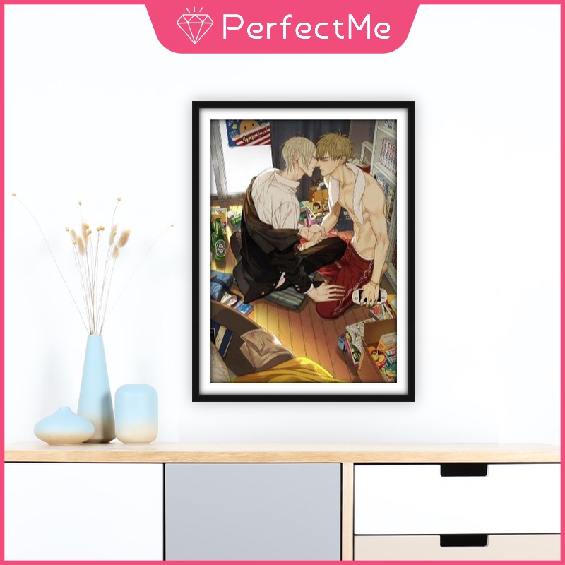 Bộ tranh đính đá 5D họa tiết hoạt hình 19 ngày độc đáo DIY 30x40cm