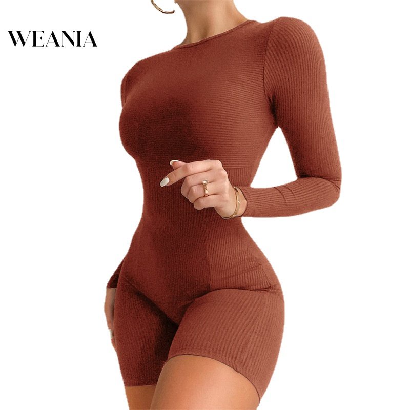 Áo liền quần Tay Dài Chất Cotton Thiết Kế Đơn Giản Hợp Thời Trang