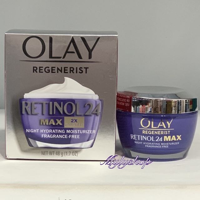 [Hàng mới USA] Kem dưỡng ẩm tái tạo da trắng sáng ban đêm Olay RETINOL24 MAX Night Cream