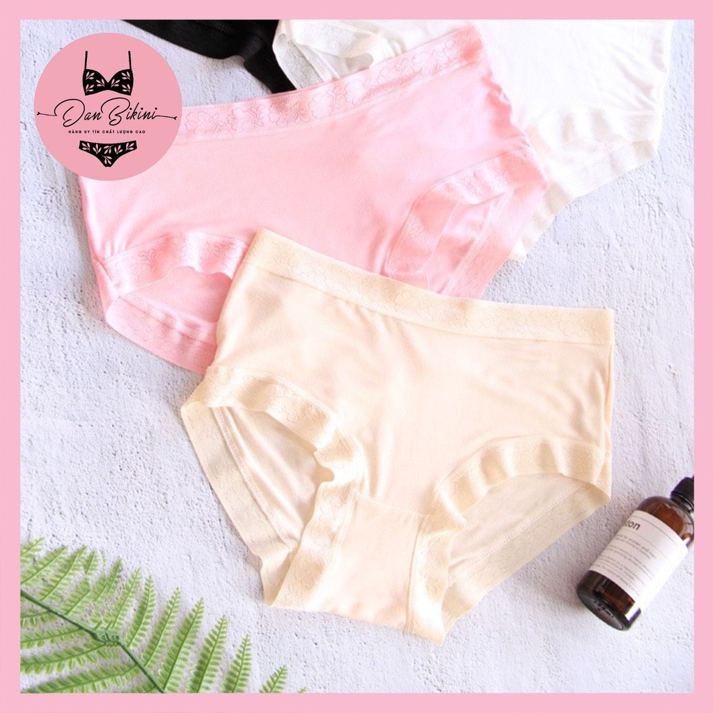 Quần Lót Nữ vải sợ tre viền ren kháng khuẩn mềm mại siêu co giãn thoáng mát mã 3532 | BigBuy360 - bigbuy360.vn