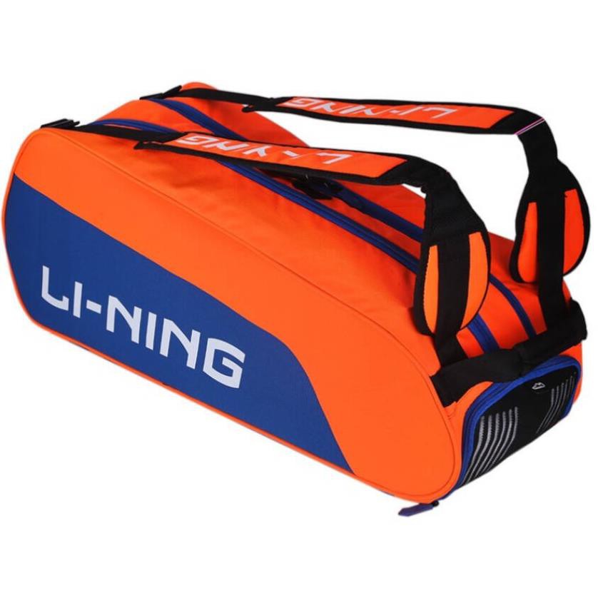 SẮN NEW -CK Túi vợt cầu lông Li-Ning ABJB078-2 hàng chính hãng màu cam bán chạy ! ˇ Rẻ