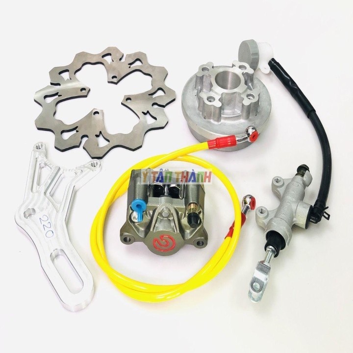 Bộ Đĩa Sau Wave Heo Rembo Xám Đĩa 220Mm V1 MS1259