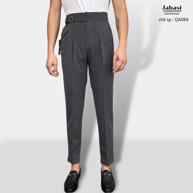 Quần âu cạp cao công sở Jabasi menwear mã sp QA084 kiểu dáng hàn thiết kế trẻ trung tôn dáng chất liệu vải đẹp co giãn