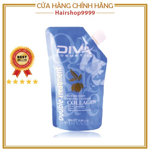 🌻DẦU HẤP PHỤC HỒI COLLAGEN DIVA 500ml🌻[dovanhai1999]