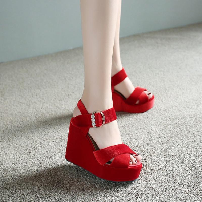 Order dép đế xuồng size từ 34 đến 43 HI123 cao 11cm